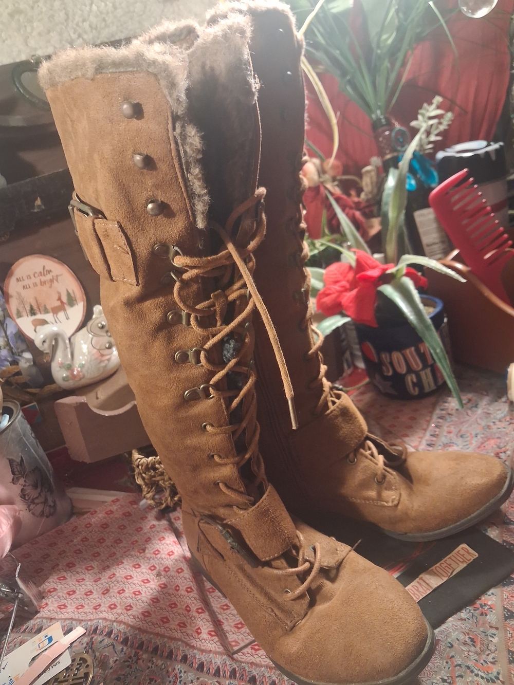 Women's Knee-High Lace-Up BOOTS FINAL OFFER LAST PRICE FIRM
